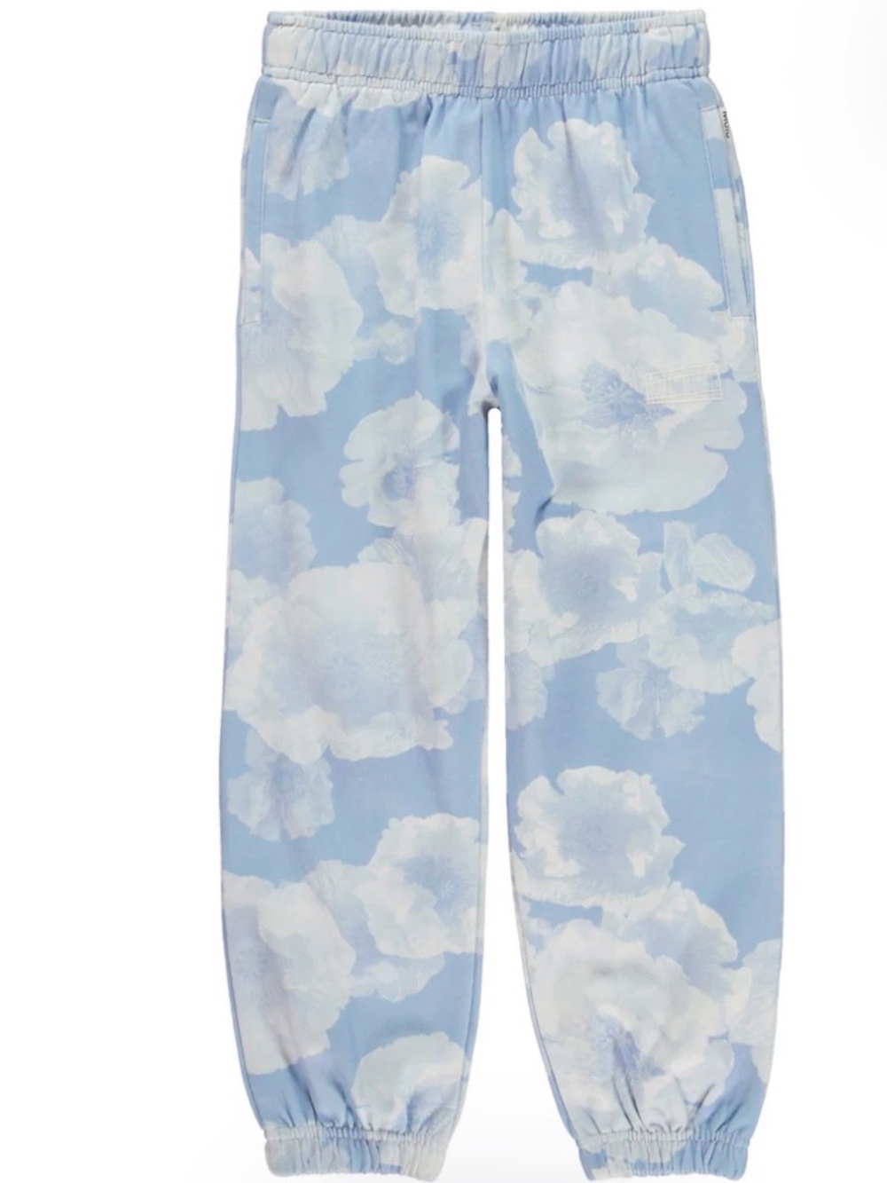 NWT- MOLO Kids Sky Blue Cloud-Poppy Print Sweatpants